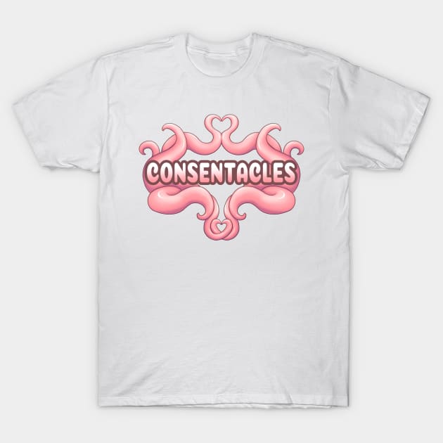 Pink Consentacles T-Shirt by Shrineheart